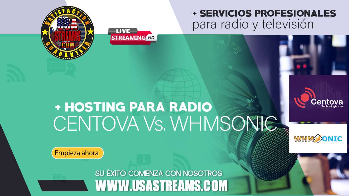 Hosting para radio: Centova vs Whmsonic