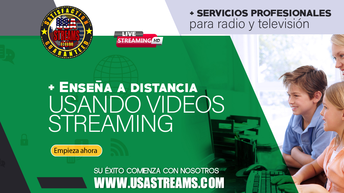 enseña a distancia usando videos streaming