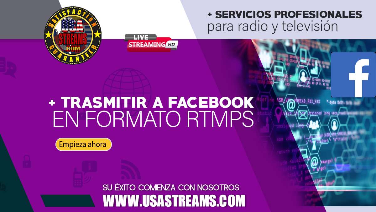 Cómo transmitir a Facebook en formato rtmps