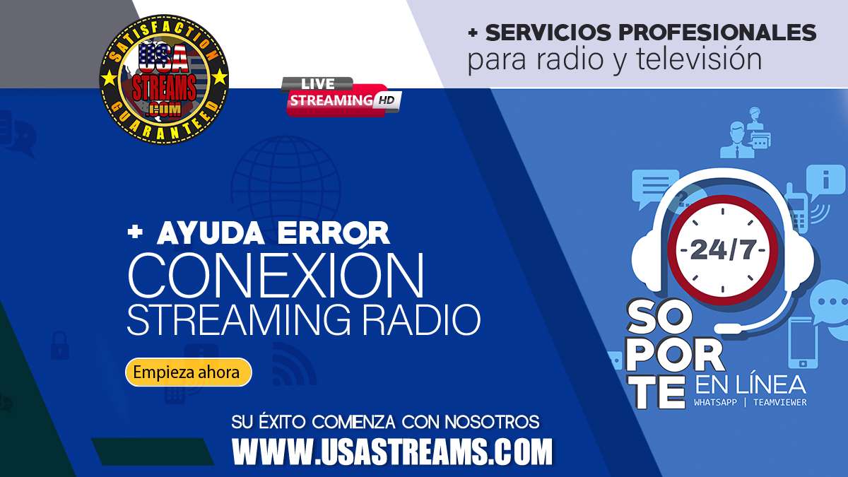 Ayuda error conexión streaming radio