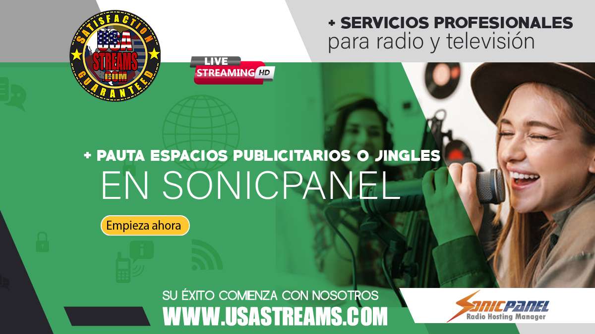 Pautar espacio publicitarios o jingles en sonicpanel