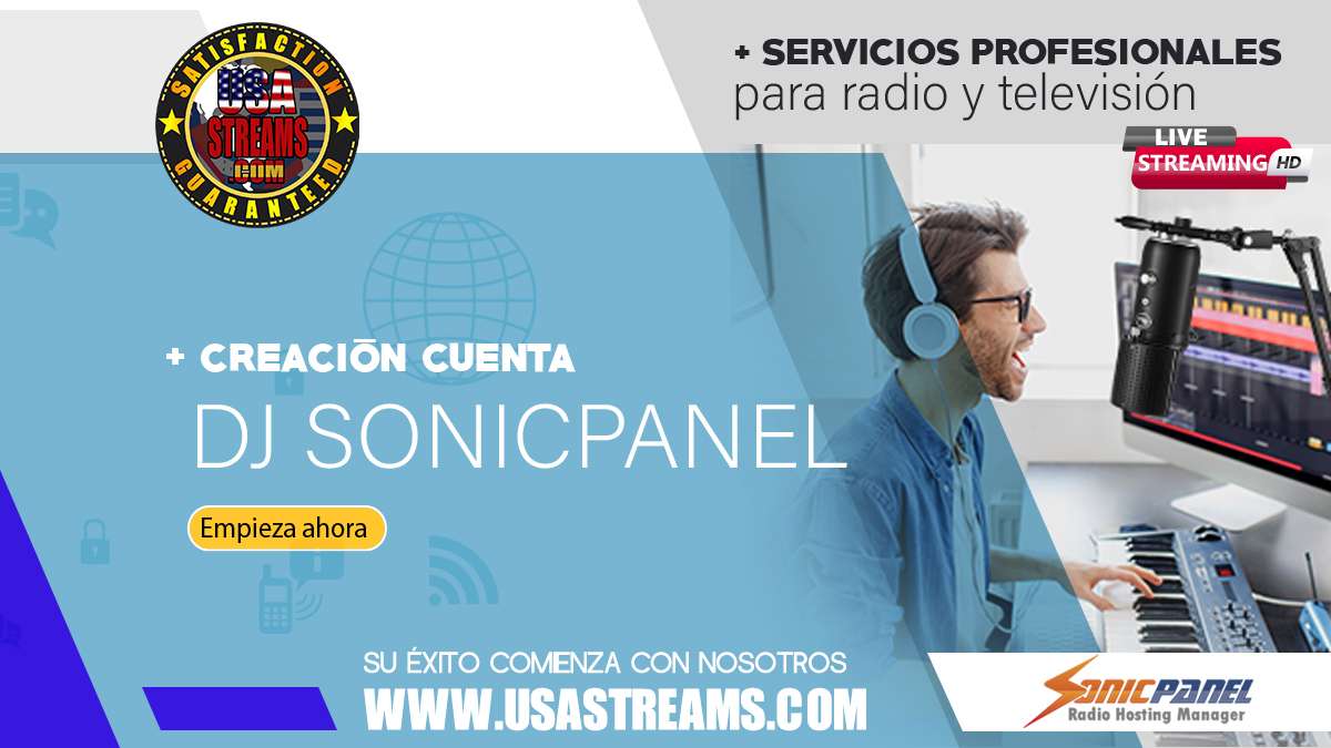 Cómo crear cuentas DJ en el panel SonicPanel