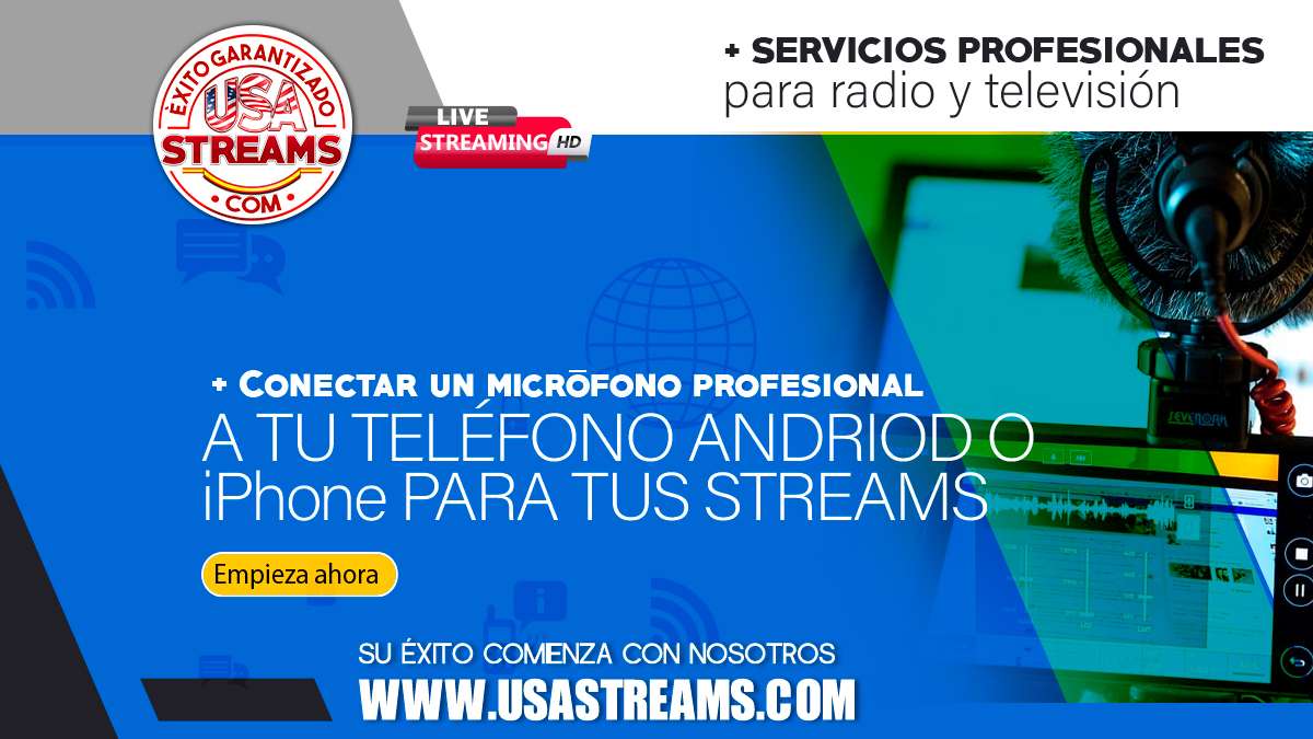 Conectar un micrófono profesional a tu teléfono Andriod o iPhone para tus streams