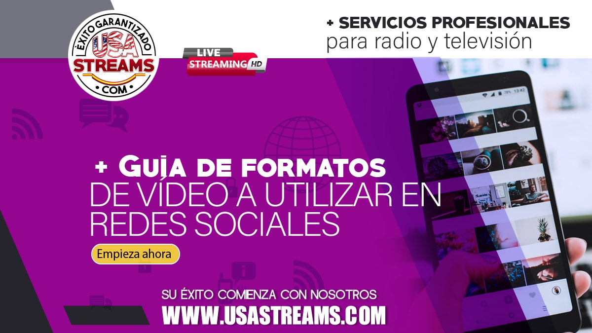 guia de formatos de video a utilizar en redes sociales