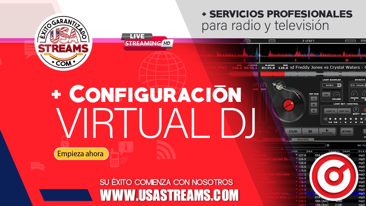 Configuración Virtual DJ: tutorial paso a paso para transmitir radio online