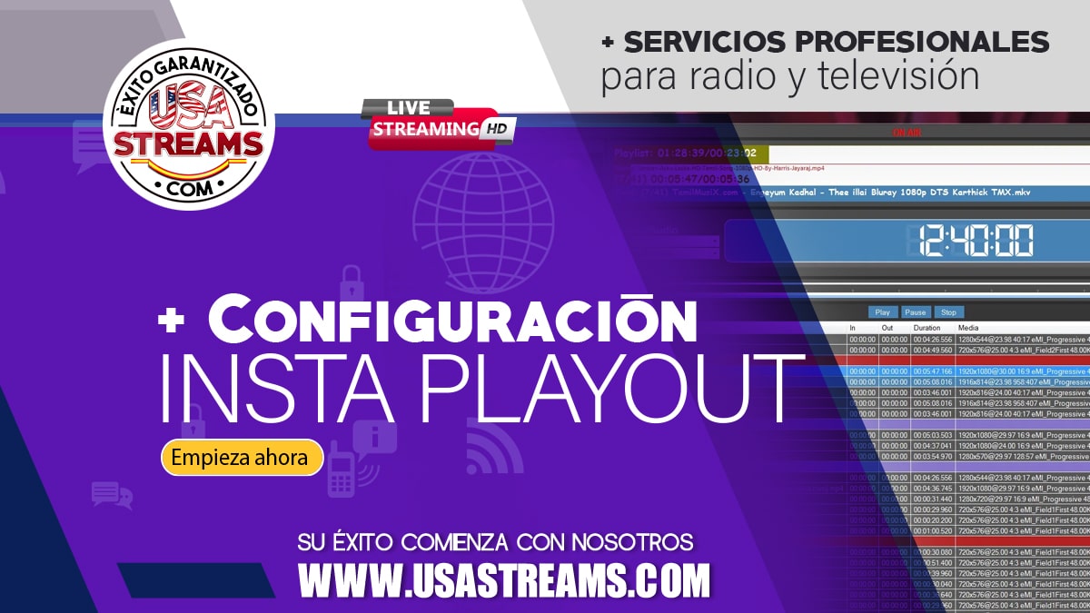 Configuración Insta Playout: tutorial paso a paso para transmitir online