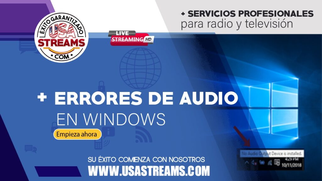 Error "Ningún dispositivo de audio instalado": qué hacer si Windows no reconoce mis dispositivos de audio