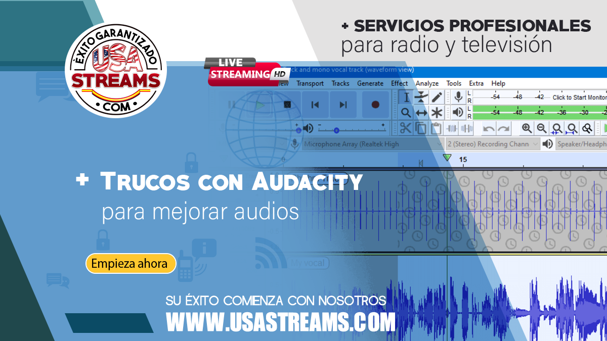 Trucos con Audacity para mejorar audios en podcasts, entrevistas, etc.