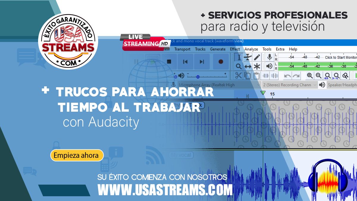 Trucos para ahorrar tiempo al trabajar con Audacity