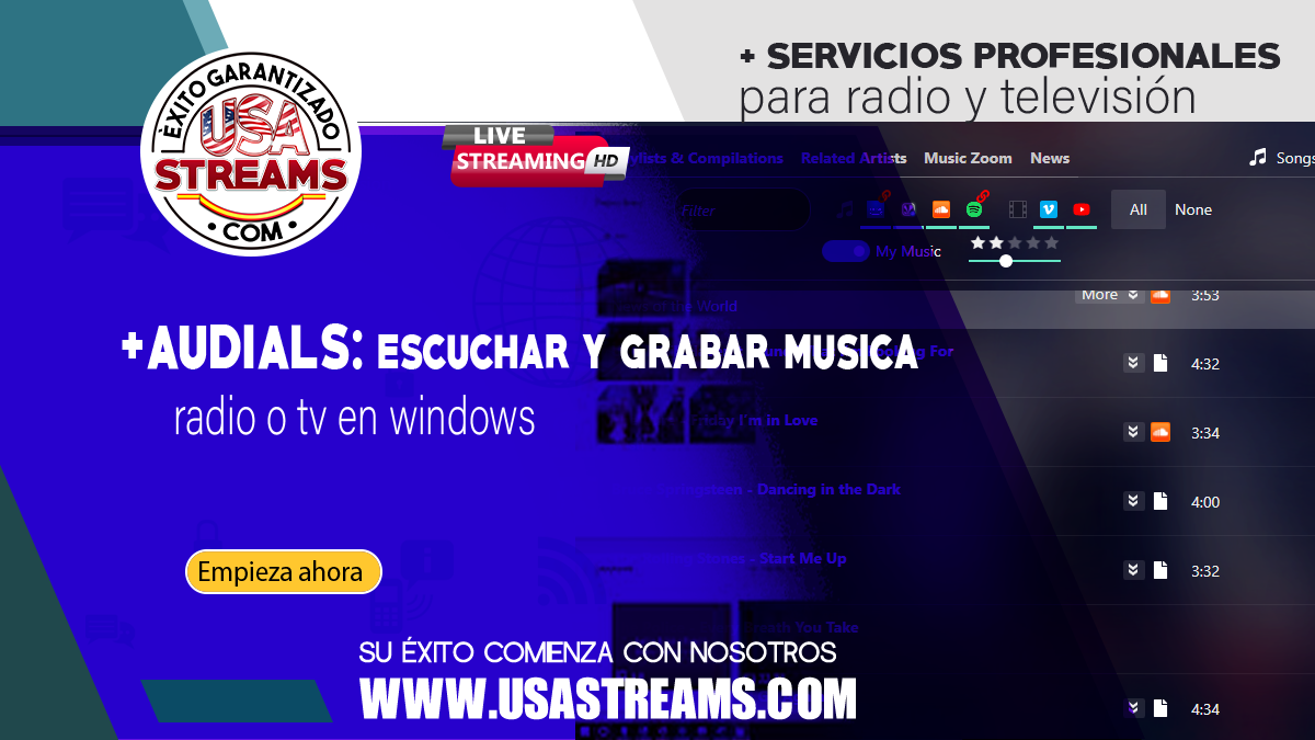 Audials: escuchar y grabar música, radio o TV en Windows