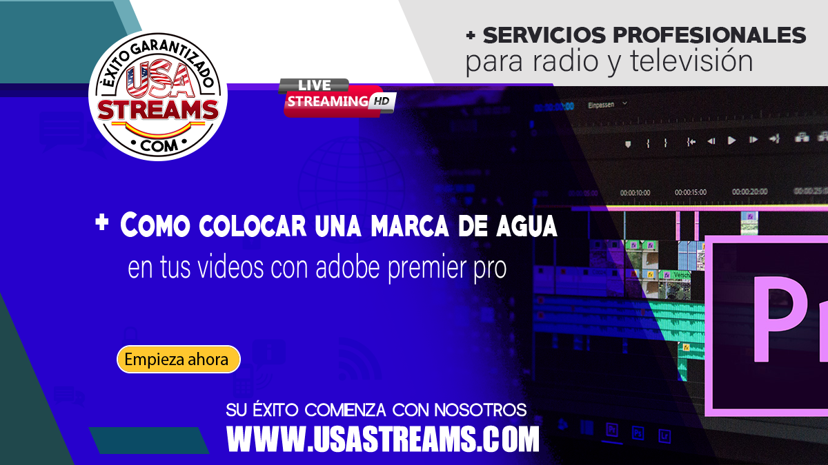 Cómo colocar una marca de agua en tus videos con Adobe Premiere Pro