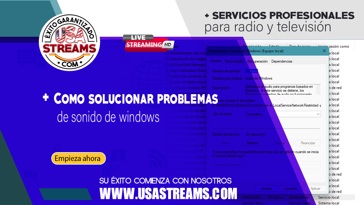 Cómo solucionar problemas de sonido en Windows