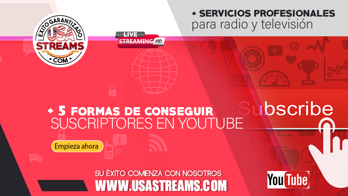 5 formas de conseguir suscriptores en Youtube