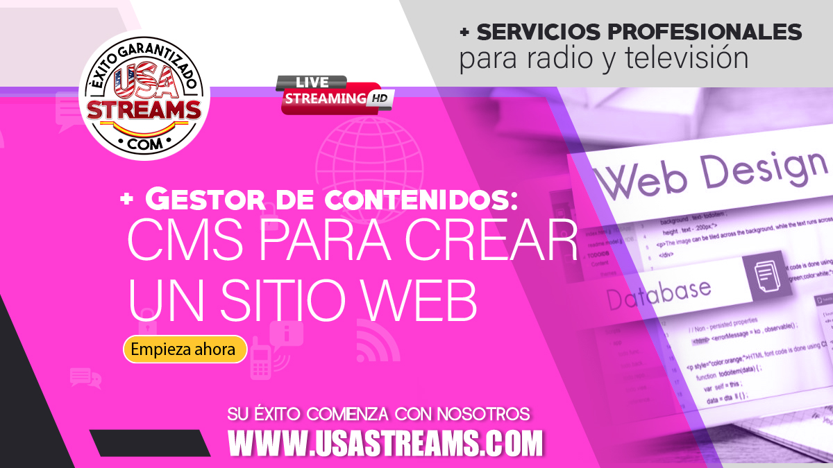 Gestor de contenidos: CMS para crear un sitio web