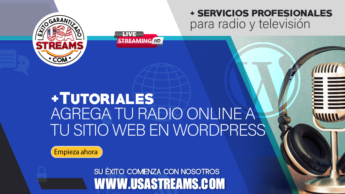 Agrega tu radio online a tu sitio web en WordPress