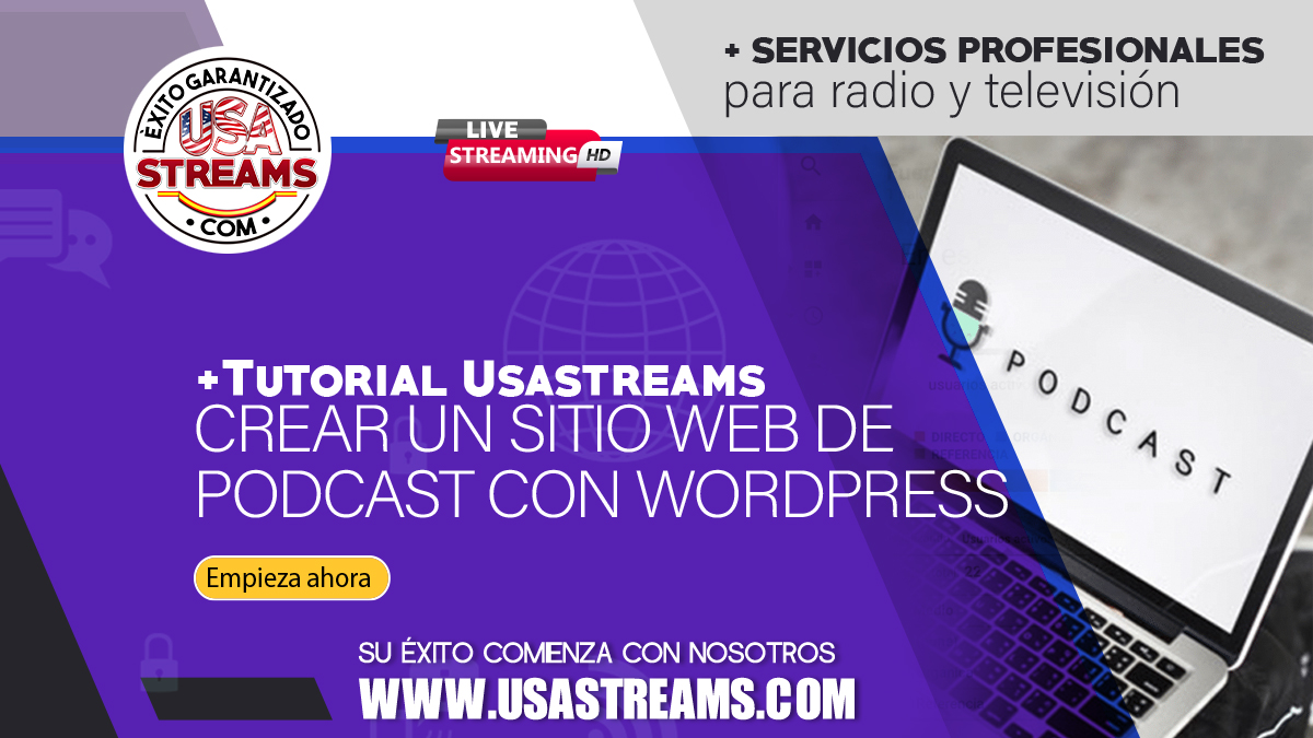 Crear un sitio web de podcast con WordPress