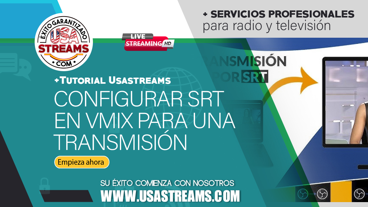 Configurar SRT en vMix para una Transmisión en vivo